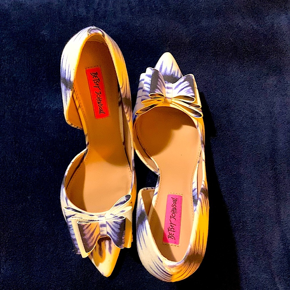 Blue and white Betsey Johnson